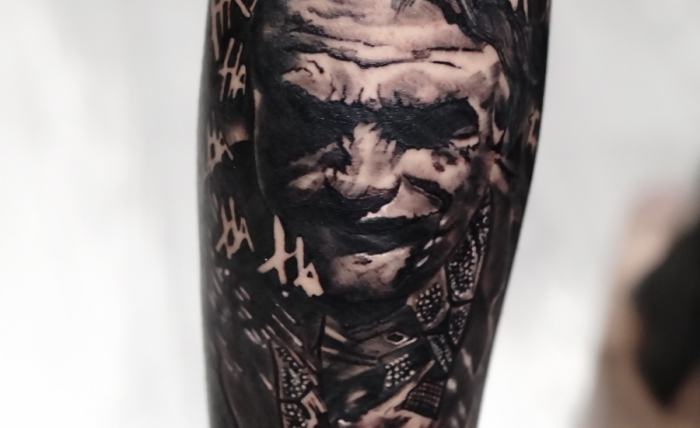 Tiệm Xăm Tân An Long An Xăm Hình Joker thực hiện bởi artist Phan Huy