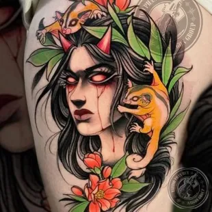 Hình Xăm Trên Đùi