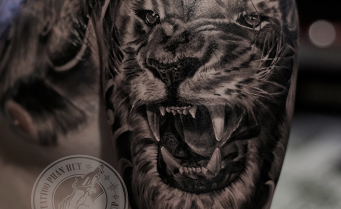 Hình Xăm Sư Tử ,Lion Tattoo by SAIGON GROUP